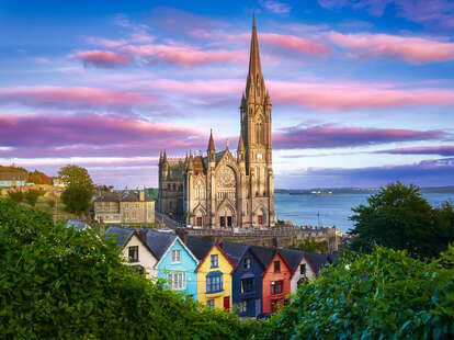 St. Colman's Cathedral at sunset