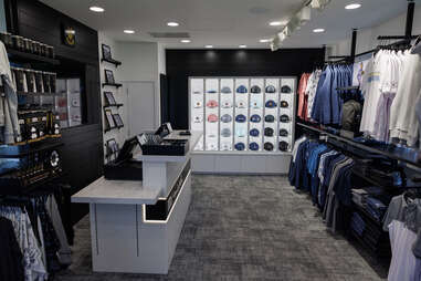 Interior of the TravisMathew store at St Andrews Links