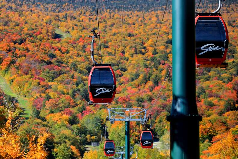 Stowe, Vermont fall foliage