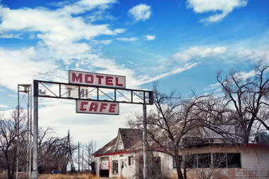 motel cafe sign