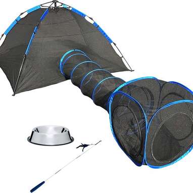 Best portable: Pet Fit For Life Tent Tunnel Cube Dog & Cat Pen