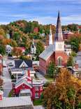 Montpelier town skyline