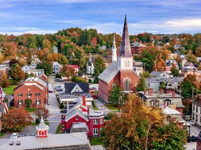 Montpelier town skyline
