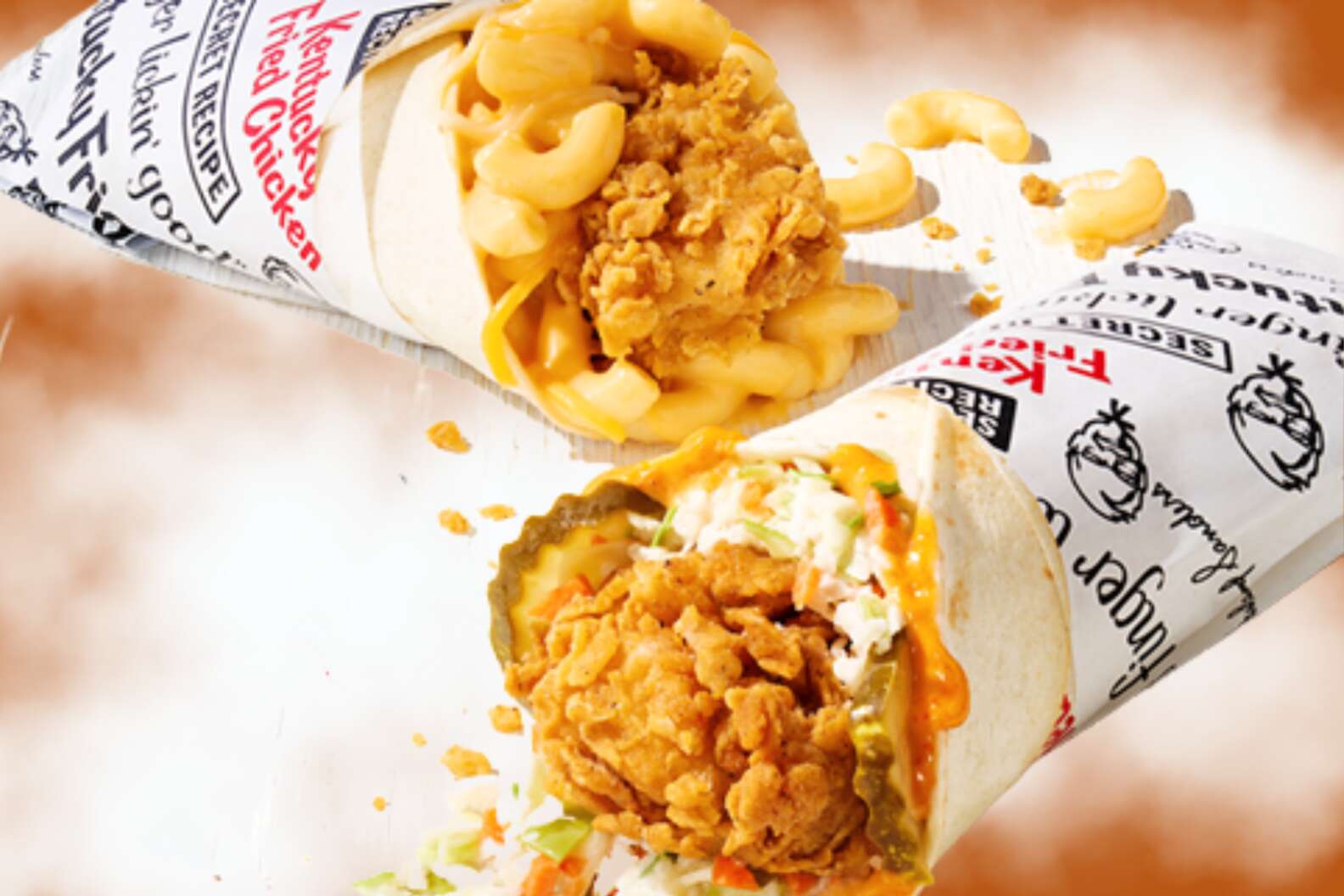 how many calories in kfc chicken wrap