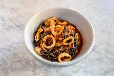 squid ink tonnarelli pasta shapes