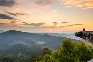 Sunrise over McAfee knob