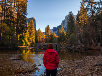 person in national park