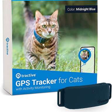 A tracking device to keep tabs on your pet's location: Tractive Waterproof GPS Cat Tracker