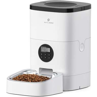 An automatic feeder with a stainless steel bowl: PETLIBRO Automatic Cat Feeders, 4L/6L