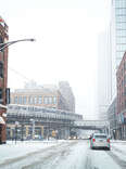 snowy city street