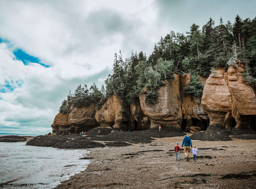 Artists create eye-popping worlds out of sand on a Bay of Fundy beach