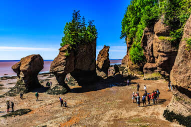 Hopewell Rocks site in New Brunswick