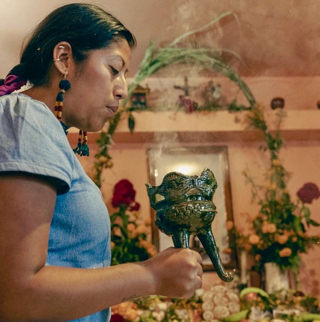 woman celebrating day of the dead