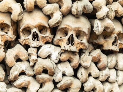 wall of skulls