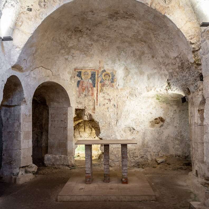 Interior of the crypt