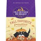 These bone-shaped crunchy treats: Old Mother Hubbard P-Nuttier Fall Favorite Crunchy Dog Treats