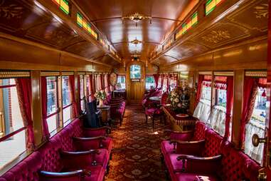 Lilly Belle Disneyland train interior