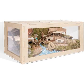 Natural themed outlet hamster cage