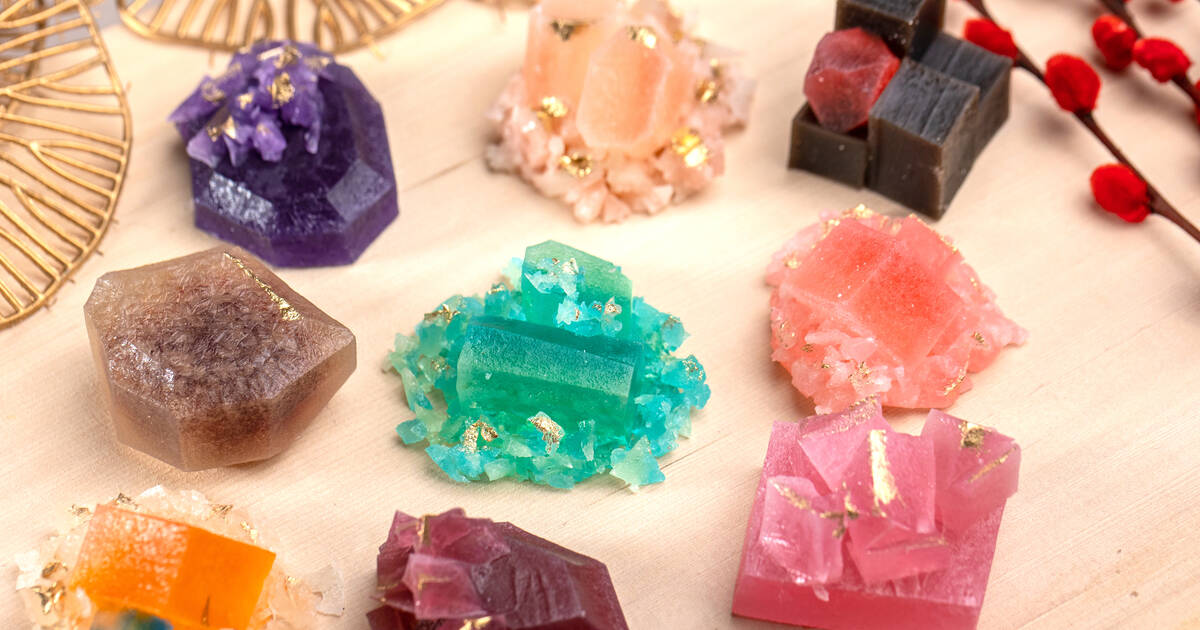 KOHAKUTOU  Edible CRYSTAL Jelly Gemstones Recipe & Taste Test 