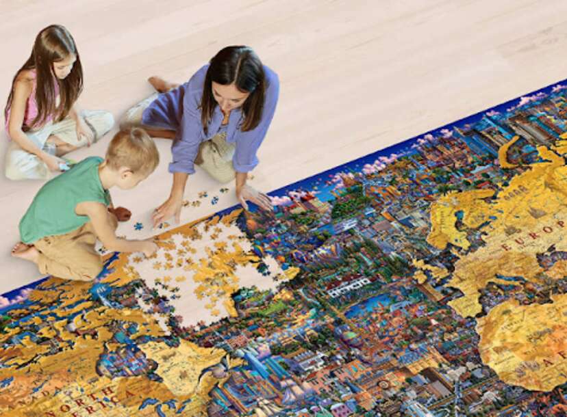 Old Map High Quality Jigsaw Puzzle (10000 Pieces)