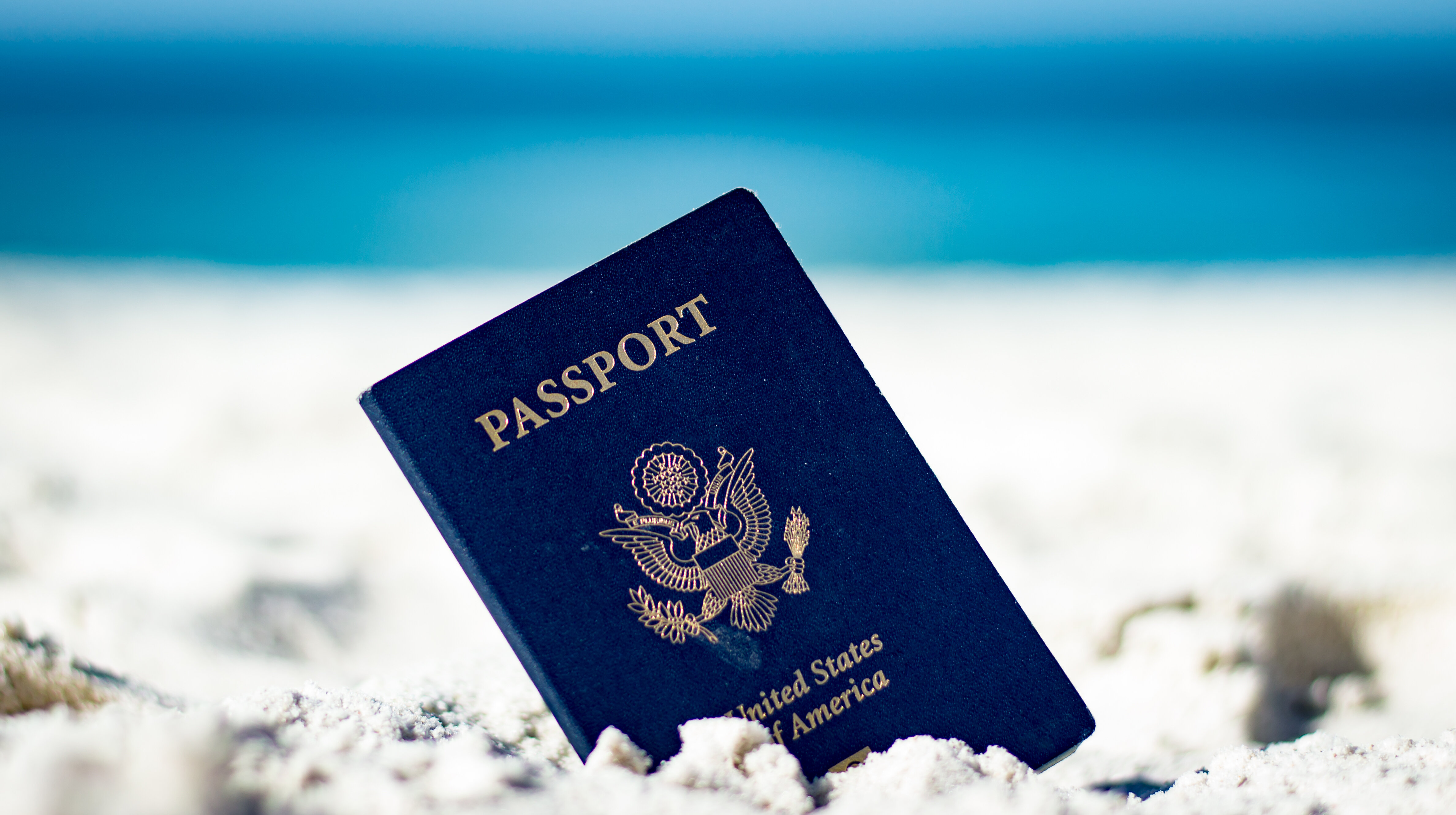 passport in the sand