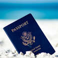 passport in the sand
