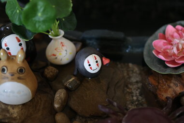 ghibli style tea pets no face
