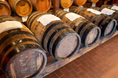 barrels of wine and vinegar