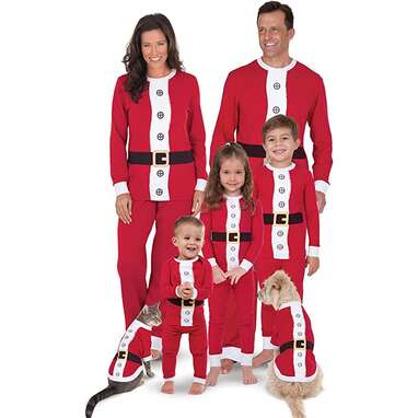 Santa sets that are just iconic: PajamaGram Family Christmas Pajamas - St. Nick