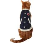 A varsity jacket: FRISCO Varsity Cat Jacket