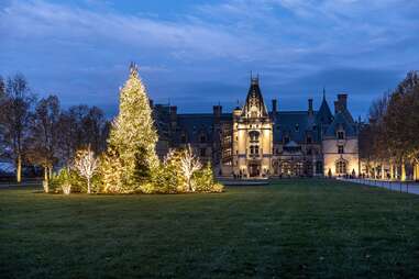 Luces navideñas en Biltmore Estate