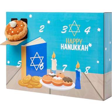 Eight nights of toys: Frisco Holiday 8 Days of Hanukkah Cardboard Calendar with Toys for Dogs