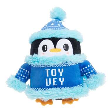 The cutest little penguin: Hanukkah Schlep of the Penguins Dog Toy