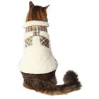 This jacket that’s pretty and fluffy: FRISCO Plaid Pocket Cat Coat