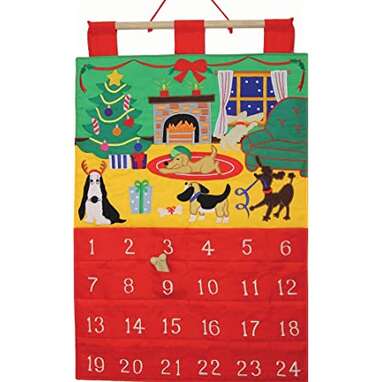 Festive and fun holiday decor: Dog Gone It Fabric Advent Calendar