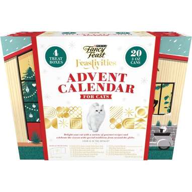 Mealtime just got festive: Purina Fancy Feast Gourmet Wet Cat Food & Savory Cravings Advent Calendar 