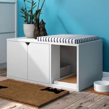 No one will know this is where you keep your litter box: Kells zBoard Paperboard Litter Box Enclosure