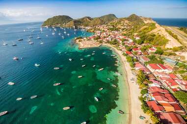 aerial view of coast