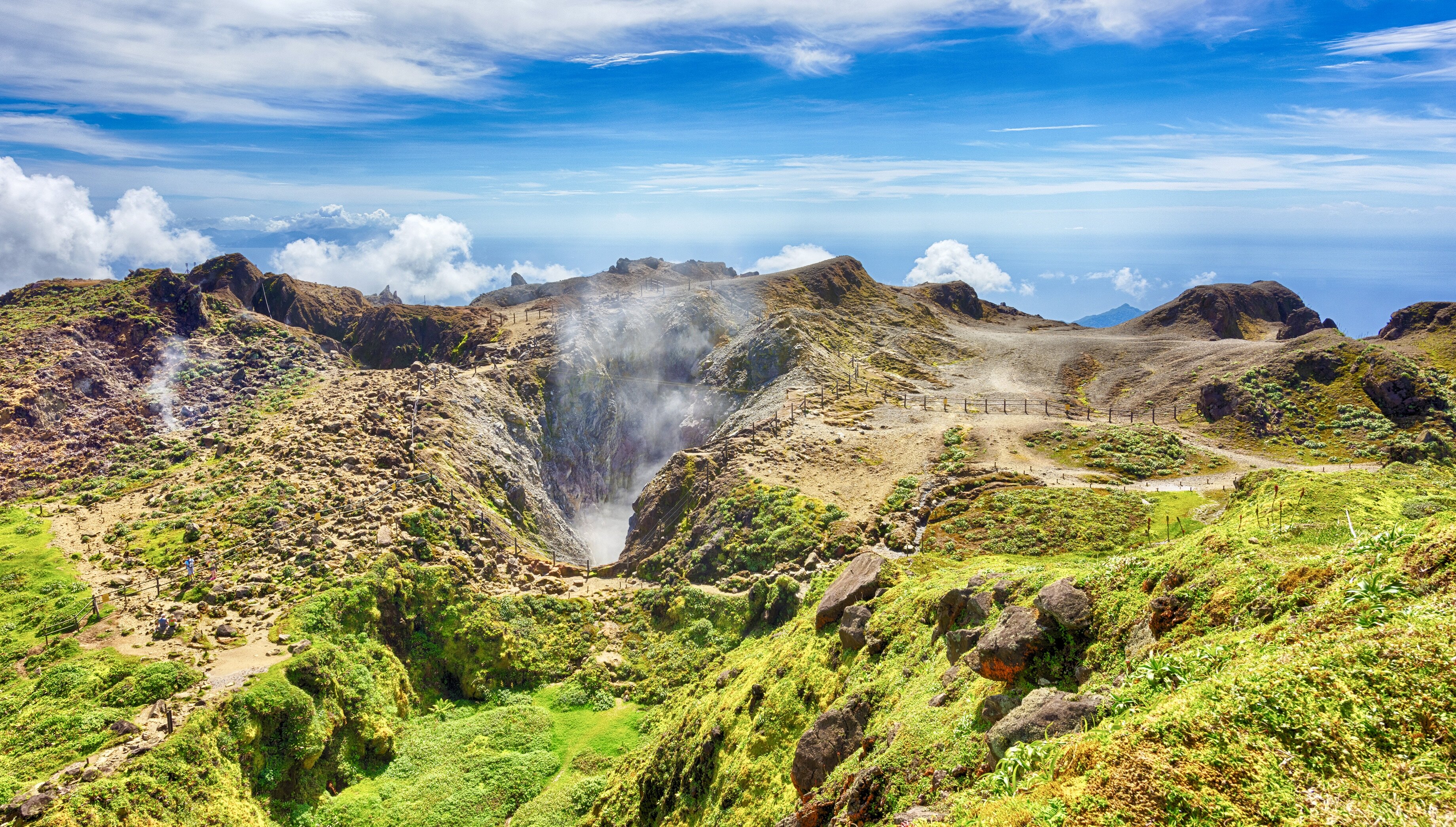Hike an Active Volcano and Cruise Protected Underwater Reserves on This Caribbean Gem