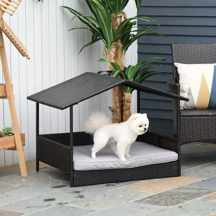 Lollis Outdoor Wicker Cot Dog Bed