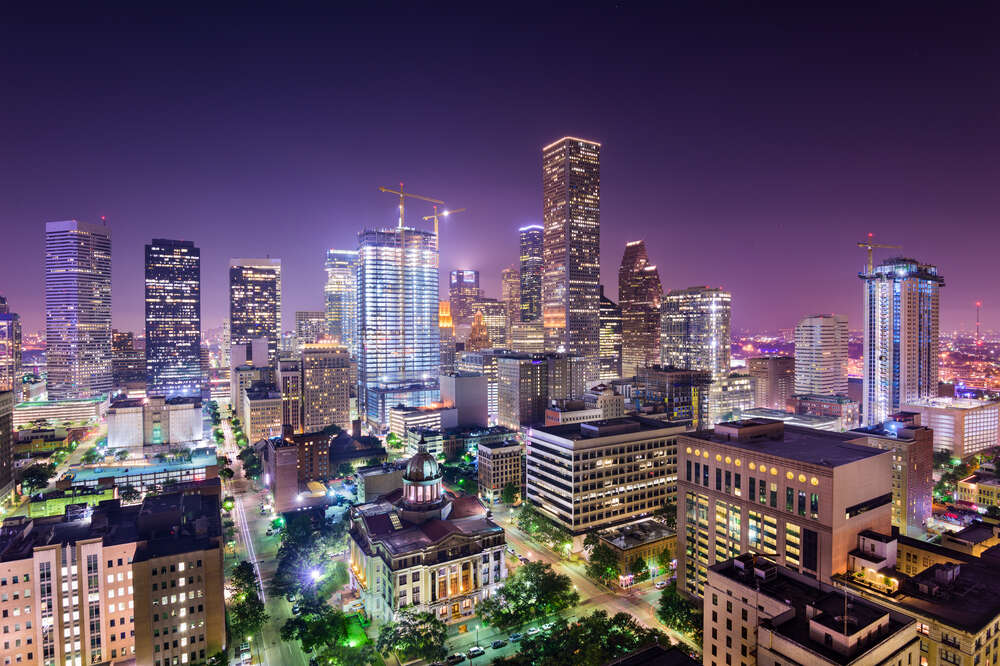 Houston Baseball Team All Time Legends Houston City Skyline 