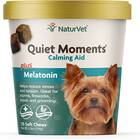 NaturVet Quiet Moments Calming Aid Dog Supplement with Melatonin