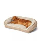 Orvis ComfortFill-Eco Bolster Dog Bed with Fleece