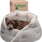 Furhaven Hi Lo Thermal Cuddler Dog Bed
