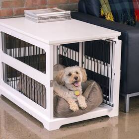 Mendosa pet top crate end table