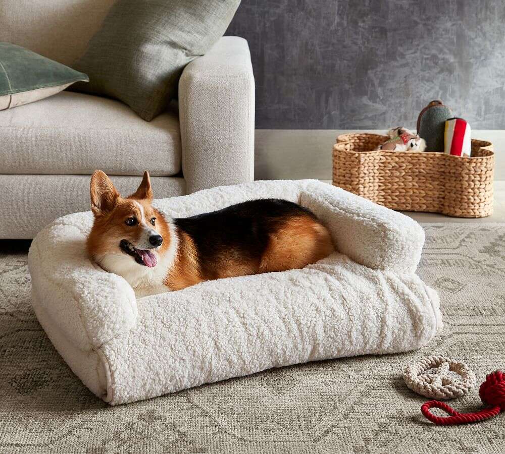 3-In-1 Pet Bed White Sherpa
