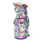 Justice Pet Packable Waterproof Tiedye Dog Raincoat