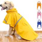 Hapee Dog Raincoat with Reflective Strip Hoodie