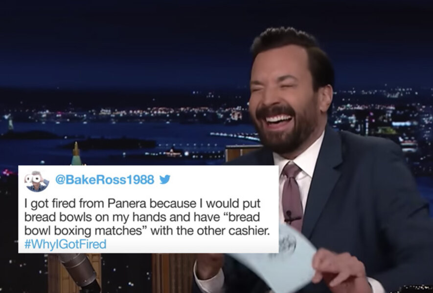 Tonight Show Hashtags Jimmy Fallon Reads Reasons People Got Fired