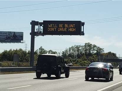 New Jersey Highway Safety Messages Deemed Too Funny and Distracting - Thrillist New Jersey Highway Safety Messages Deemed Too Funny and Distracting - Thrillist
